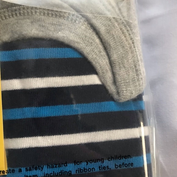 Baby Gap Pajama Set Long Sleeve Blue Stripe New - Picture 2 of 6